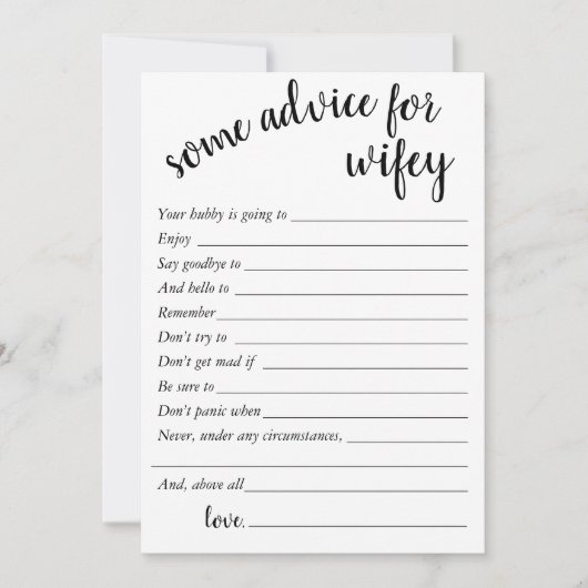 Conseil minimal simple | Carte de conservation Wif (Devant)