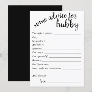 Conseil minimal simple   Carte Hubby Keepsaké mode
