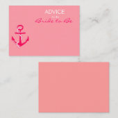 Conseil nautique rose pour la mariée à être des ca (Devant / Derrière)