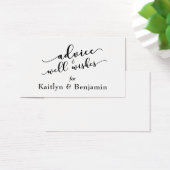 Conseil noir et blanc et bien souhaits Mariage (Bureau)