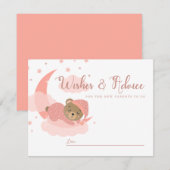 Conseil Ours Sommeil Sur La Lune Voeux & Conseils Carte (Devant / Derrière)