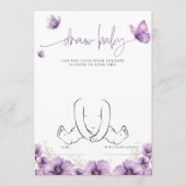 Conseil Papillon violet Dessinez la carte de jeu Baby show (Devant)