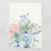 Conseil Peine bleue et rose | Carte Fête des mariées (Dos)