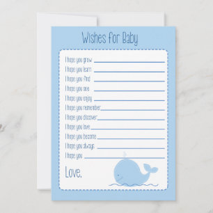 Conseil Petite Baleine Bleue Souhaite Carte Bébé