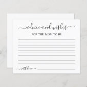 Conseil pour la carte Maman à être (Devant / Derrière)