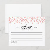 Conseil pour la fête du Baby shower de la carte Ma (Devant / Derrière)