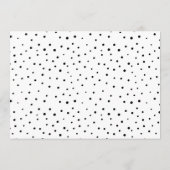 Conseil pour la mariée | Noir Moderne Calligraphie (Dos)