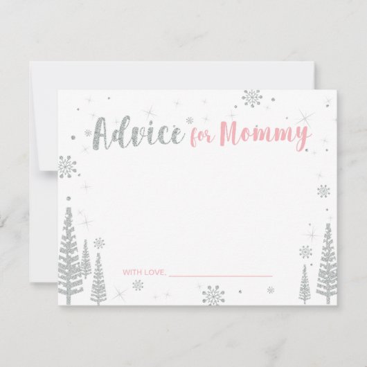 Conseil pour la mère, carte de conseil Baby shower (Devant)