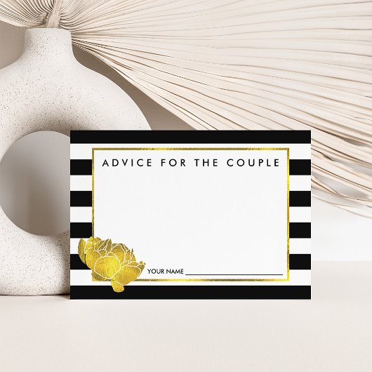 Conseil pour les couples | Black Stripe & Gold Peo