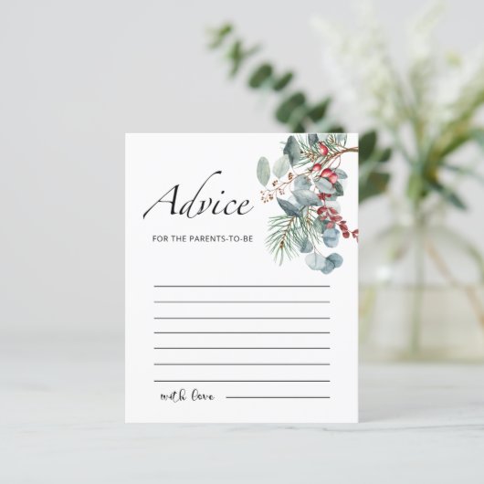 Conseil pour les parents à être carte (Debout devant)