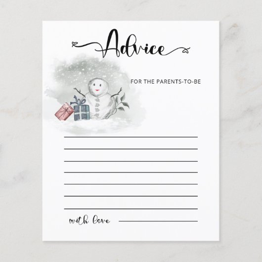 Conseil pour les parents à être carte (Devant)