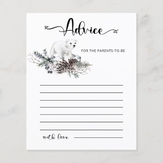 Conseil pour les parents à être carte (Devant)