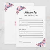 Conseil rose pour la carte de jeu Fête des mariées (Devant / Derrière)