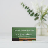 Conseil scolaire Carte de visite enseignant (Debout devant)