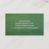 Conseil scolaire Carte de visite enseignant (Dos)