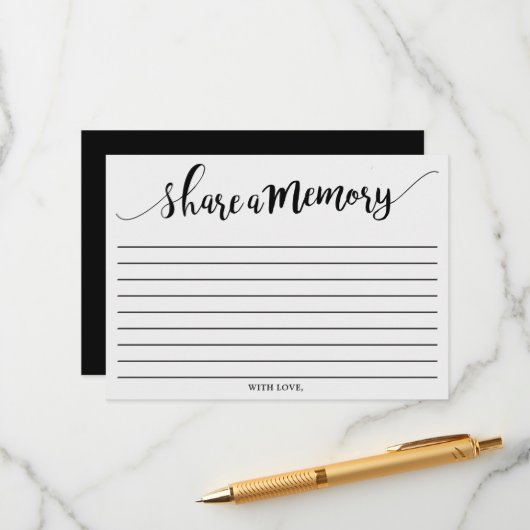 Conseil Simple Noir & Blanc Partager Une Carte Mémoire (Devant/Arrière en situation)
