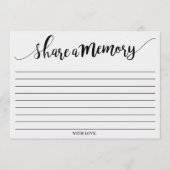 Conseil Simple Noir & Blanc Partager Une Carte Mémoire (Devant)