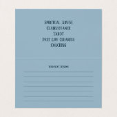 Conseil spirituel - Carte de visite (Intérieur déplié)
