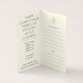 Conseil Spirituel, Psychique - Carte de visite (Intérieur)