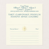 Conseil Spirituel, Psychique - Carte de visite (Intérieur déplié)