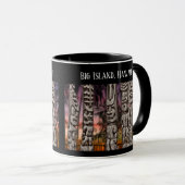 Conseil Tiki, Big Island, Hawaii, Mug Noir (Devant droit)