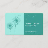 Conseil Turquoise Dandelion Waches Carte de visite (Devant)