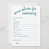 Conseil Turquoise simple | Carte de conservation v (Devant)