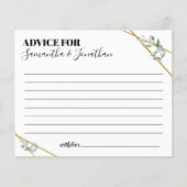 Conseil verdure pour deux cartes de douche bilingu (Devant)