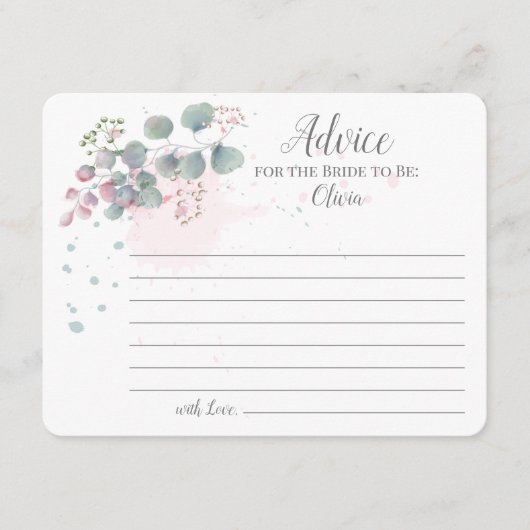 Conseil vert rose pour l'Éucalyptus pour l'épouse (Devant)