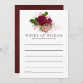 Conseil vintage Shabby-Chic Blush & Bourgogne (Devant / Derrière)