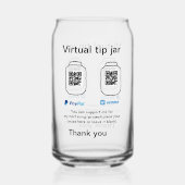 Conseil virtuel jar q r code argent don PayPal ven (Verso)
