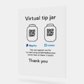 Conseil virtuel jar q r code argent don PayPal ven (Angle)