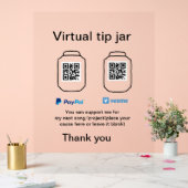Conseil virtuel jar q r code argent don PayPal ven (Mariage)