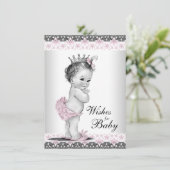 Conseil Vœux de princesse pour carte de bébé Fille Shower (Debout devant)