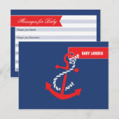 Conseil Voeux Nautiques Pour Carte Bébé (Devant / Derrière)