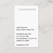 Conseiller - bonne vibration - carte de visite (Dos)