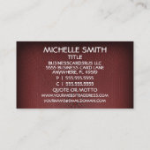 Conseiller Carte de visite (Dos)