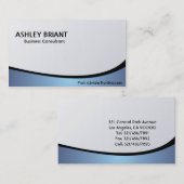 Conseiller commercial - cartes de visite (Devant / Derrière)