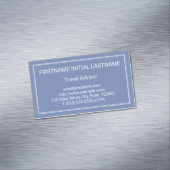 Conseiller de voyage simple Carte de visite magnét (In Situ)