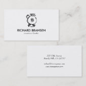 Conseiller financier Carte de visite, comptable (Devant / Derrière)