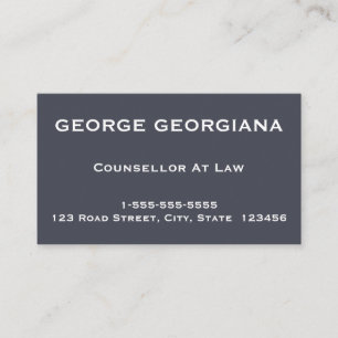 Conseiller Minimal Et Élégant Au Carte de visite D