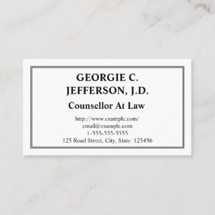 Conseiller Personnalisable chez Law Carte de visit