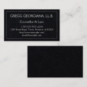 Conseiller Professionnel Carte de visite De Droit (Devant / Derrière)