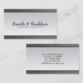 Conseiller professionnel - cartes de visite (Devant / Derrière)