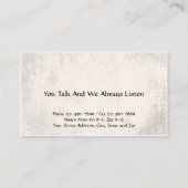 Conseiller Psychologue Carte de visite en santé me (Dos)