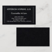 Conseiller simple et de base au Carte de visite de (Devant / Derrière)