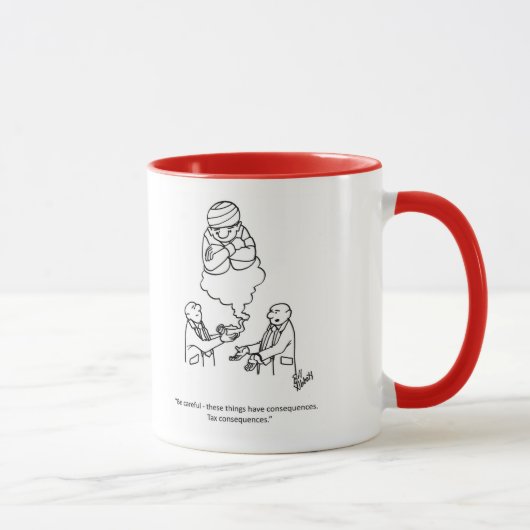 Conseillers financiers Humour Mug (Droite)