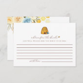 Conseils aux abeilles pour les cartes de mariée (Devant / Derrière)