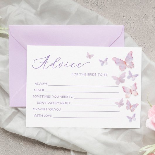 Conseils aux papillons pour la carte de fiancée