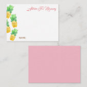 Conseils d'ananas tropical pour la carte maman béb (Devant / Derrière)